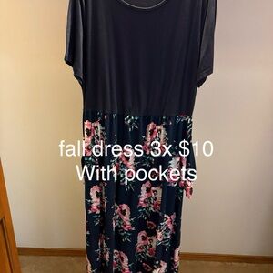 Amazon Navy and Pink Floral Maxi Dress